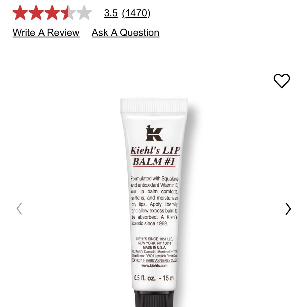 Kiehl's Lip Balm #1 - Classic